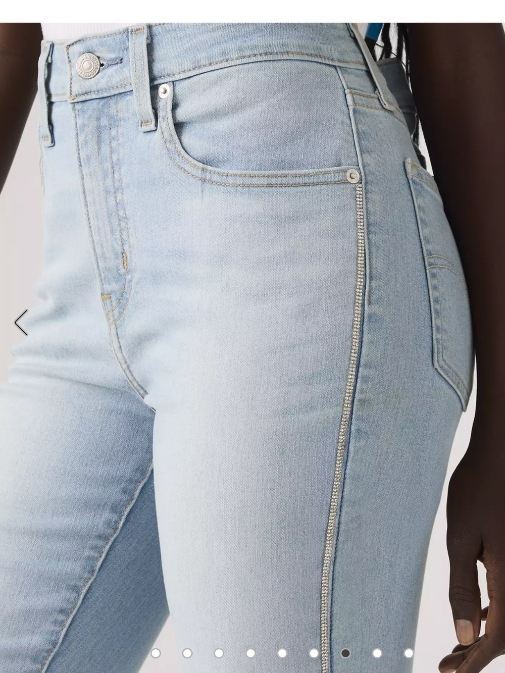 Levi's 725 High-Rise Bootcut Jeans in Light Blue